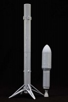 AMA145043   Ракета Фалкон 9 Falcon со спутниками Старлинк   1/144 (attach1 85429)