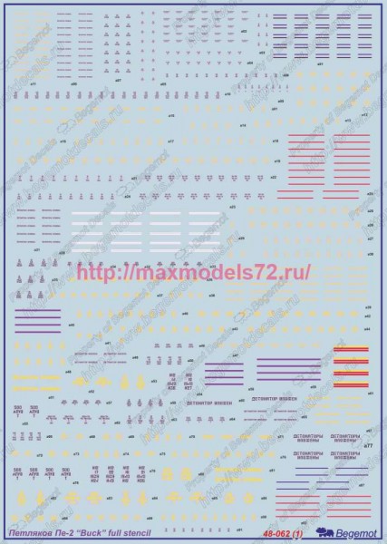 Begemot48-062   Петляков Пе-2 технические надписи  1.48 (thumb85905)