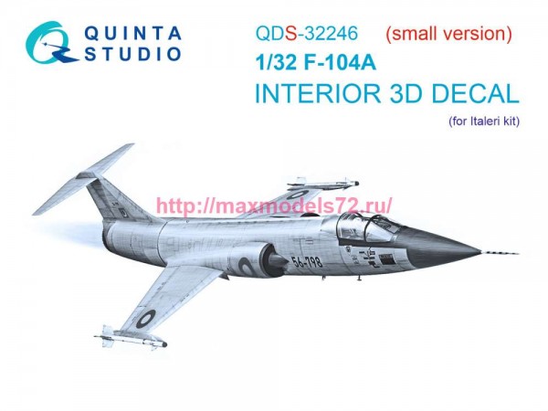 QDS-32246   3D Декаль интерьера кабины F-104A (Italeri) (малая версия) (thumb87521)