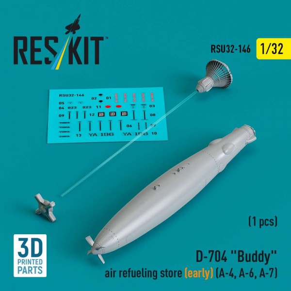 RSU32-0146   D-704 "Buddy" air refueling store (early) (1 pcs) (A-4, A-6, A-7) (3D Printed) (1/32) (thumb84848)