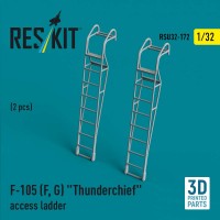 RSU32-0172   F-105 (F, G) "Thunderchief" access ladders (2 pcs) (3D Printed) (1/32) (thumb84852)