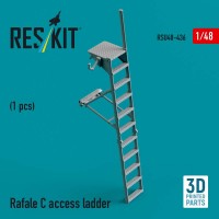 RSU48-0436   Rafale C access ladder (3D Printed) (1/48) (thumb84939)