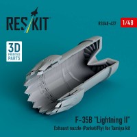 RSU48-0437   ?F-35B «Lightning II» exhaust nozzle (Parked/Fly) for Tamiya kit (3D printed) (1/48) (attach1 84941)