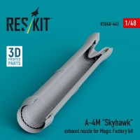 RSU48-0443   A-4M «Skyhawk» exhaust nozzle for Magic Factory kit (3D Printed) (1/48) (attach1 84944)