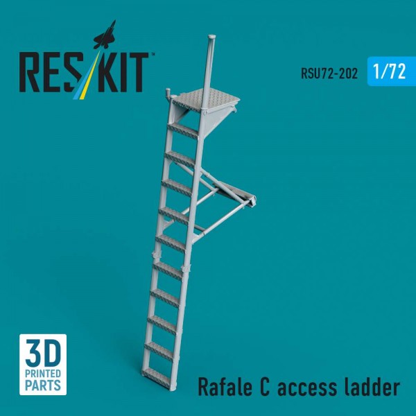 RSU72-0202   Rafale C access ladder (3D Printed) (1/72) (thumb84986)