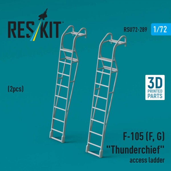 RSU72-0289   F-105 (F, G) «Thunderchief» access ladders (2 pcs) (3D Printed) (1/72) (thumb84995)