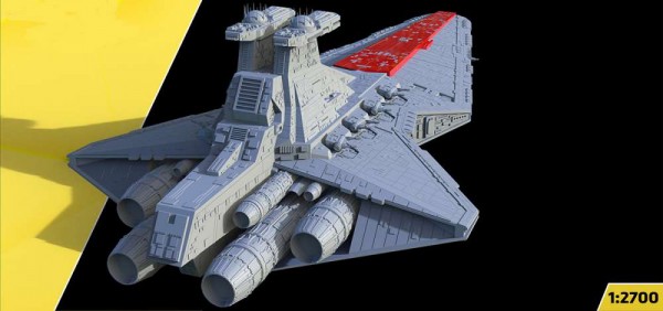 AMA2714   Звёздный разрушитель Венатор   AMA2714 Star Destroyer Venator, 1/2700 (thumb87143)