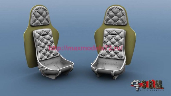 RS48099   ЛаГГ-3 Кресло пилота с бронеспинкой и ремнями из 3D-декали (thumb88966)