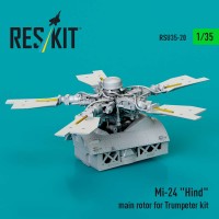 RSU35-0020   Mi-24 "Hind" main rotor for Trumpeter kit (3D Printed) (1/35) (thumb88692)