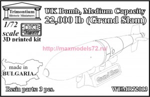 OKBWEMR72013   UK Bomb, Medium Capacity, 22,000 lb (Grand Slam) (thumb90703)