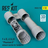 RSU32-0196   F-4 (E, J, F, G, S) "Phantom II" exhaust nozzles for Tamiya kit (3D Printed) (1/32) (thumb88881)