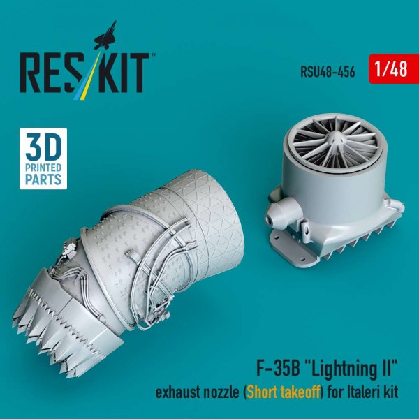RSU48-0456   F-35B "Lightning II" exhaust nozzle (Short takeoff) for Italeri kit (3D printed) (1/48) (thumb88419)