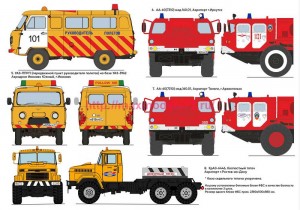 ASK35051 1/35 Набор декалей для аэродромных автомобилей РФ НОВИНКА (attach1 87070)