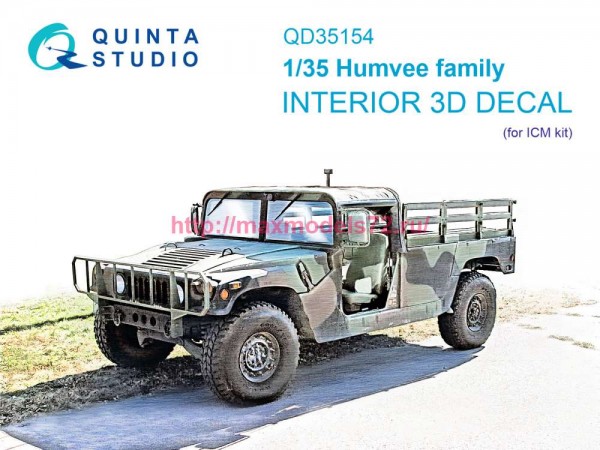 QD35154   3D Декаль интерьера кабины для семейства Humvee (ICM) (thumb89710)