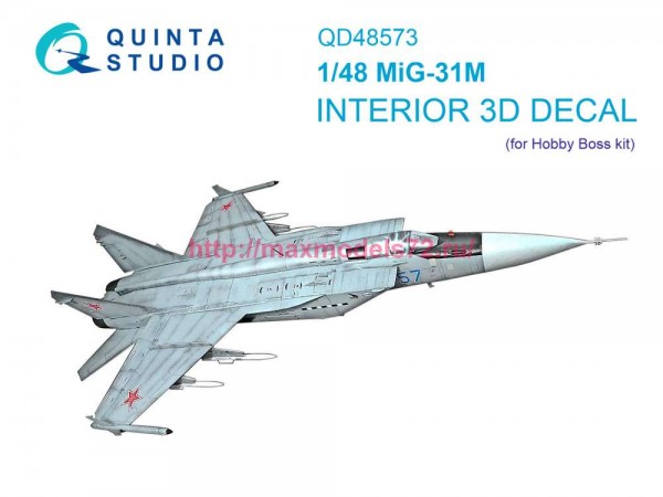 QD48573   3D Декаль интерьера кабины МиГ-31М (Hobby Boss) (thumb89399)