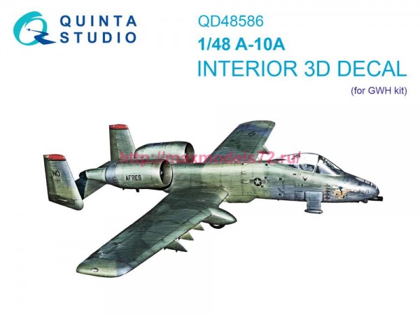 QD48586   3D Декаль интерьера кабины A-10A Warthog (GWH) (thumb89469)