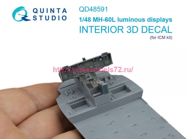 QD48591   3D Декаль MH-60L Blackhawk включенные дисплеи для наборов QD+48590/QDS-48590 (ICM) (thumb89498)