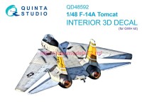 QD48592   3D Декаль интерьера кабины F-14A Tomcat (GWH) (thumb89503)