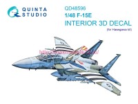 QD48596   3D Декаль интерьера кабины F-15E Strike Eagle (Hasegawa) (thumb89532)