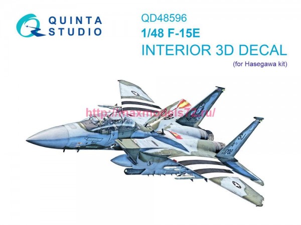 QD48596   3D Декаль интерьера кабины F-15E Strike Eagle (Hasegawa) (thumb89532)