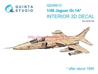 QD48613   3D Декаль интерьера кабины Jaguar Gr.1A (Airfix) (thumb89572)