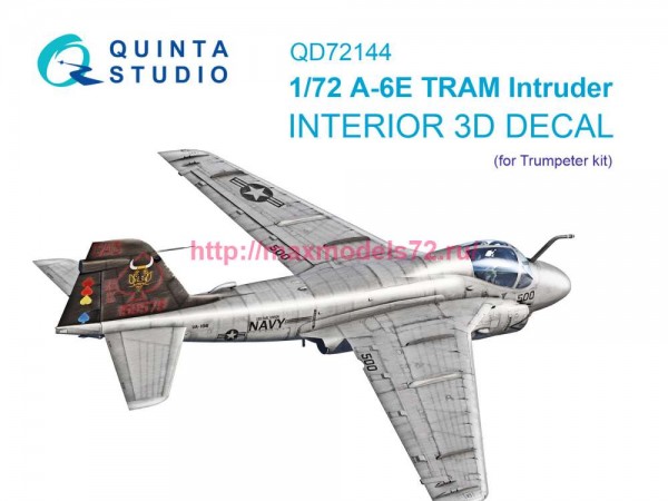 QD72144   3D Декаль интерьера кабины A-6E TRAM Intruder (Trumpeter) (thumb89253)