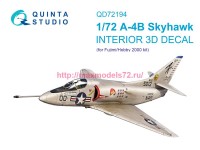 QD72194   3D Декаль интерьера кабины A-4B Skyhawk (Fujimi/Hobby 2000) (thumb89272)