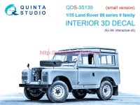 QDS-35139   3D Декаль интерьера кабины Land Rover 88 series II family (AK Interactive) (малая версия) (thumb89640)