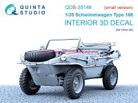 QDS-35146   3D Декаль интерьера кабины Schwimmwagen Type 166 (Hero) (малая версия) (thumb89670)