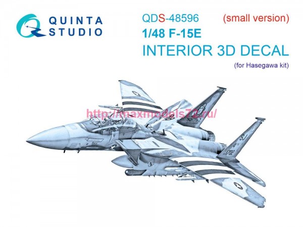 QDS-48596   3D Декаль интерьера кабины F-15E Strike Eagle (Hasegawa) (малая версия) (thumb89537)