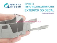 QP35010   Накладные бронепанели FW 190A-8/R-8 (Border Model) (thumb89855)