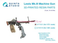 QT72021   Авиационный пулемет Lewis Mk.III, 2 шт (для всех моделей) (thumb89789)
