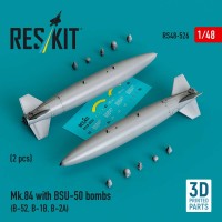RS48-0526   Mk.84 with BSU-50 bombs (2 pcs) (B-52, B-1B, B-2A) (3D printed) (1/48) (thumb88293)