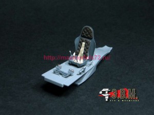 RS48099   ЛаГГ-3 Кресло пилота с бронеспинкой и ремнями из 3D-декали (attach3 88966)