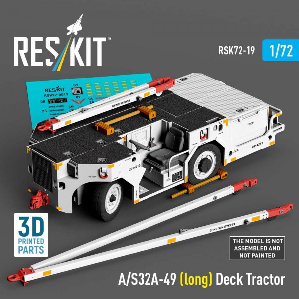 RSK72-0019   A/S32A-49 (long) Deck Tractor  (3D Printed model kit) (1/72) (thumb88480)