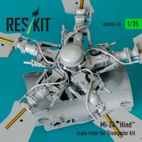 RSU35-0020   Mi-24 «Hind» main rotor for Trumpeter kit (3D Printed) (1/35) (attach3 88692)
