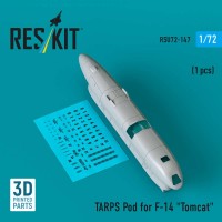 RSU72-0147   TARPS pod for F-14 "Tomcat" (1 pcs) (3D Printed) (1/72) (thumb88624)