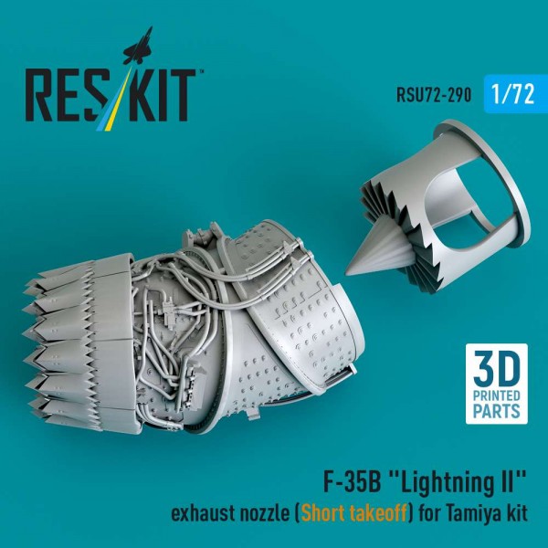 RSU72-0290   F-35B "Lightning II" exhaust nozzle (Short takeoff) for Tamiya kit (3D printed) (1/72) (thumb88652)