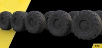 AMA72460   Высокодетализированные колеса под нагрузкой c-500    1/72   ,   AMA72460 Highly detailed wheels under load c-500 1/72 (attach2 87891)