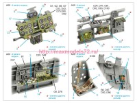 QD35084   3D Декаль интерьера кабины A6M2 Zero (пр-ва Nakajima) (Border Model) (attach3 89615)