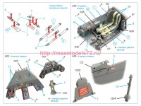QD35150   3D Декаль интерьера кабины FW 190A-8 (Border Model) (attach3 89680)