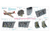 QD48587   3D Декаль интерьера кабины P-40E Warhawk (Eduard) (attach3 89479)
