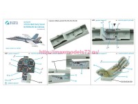 QD72076   3D Декаль интерьера кабины F/A-18A/C early (Academy) (attach3 89228)