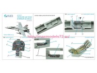 QD72077   3D Декаль интерьера кабины F/A-18C late (Academy) (attach3 89233)