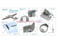 QD72081   3D Декаль интерьера кабины He 111 P/H (Hasegawa) (attach3 89238)