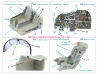 QD72096   3D Декаль интерьера кабины A-6E Intruder (Fujimi) (attach3 89243)