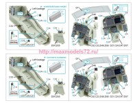 QDS-48535   3D Декаль интерьера кабины AH-1Z Zulu Cobra/Viper (KittyHawk) (малая версия) (attach3 89371)