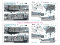 QDS-48586   3D Декаль интерьера кабины A-10A Warthog (GWH) (малая версия) (attach3 89474)