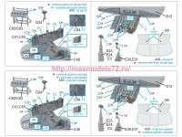 QDS-48590   3D Декаль интерьера кабины MH-60L Blackhawk (ICM) (малая версия) (attach3 89493)