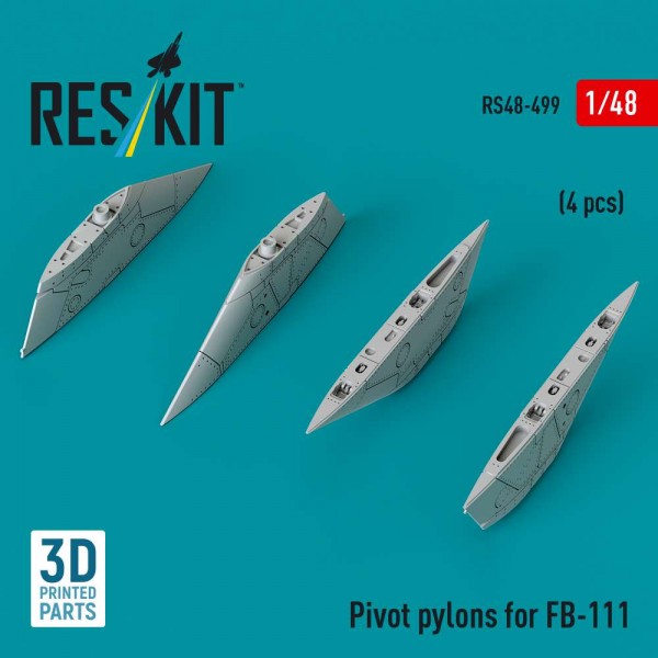 RS48-0499   Pivot pylons for FB-111 (4 pcs) (3D Printed) (1/48) (thumb88222)